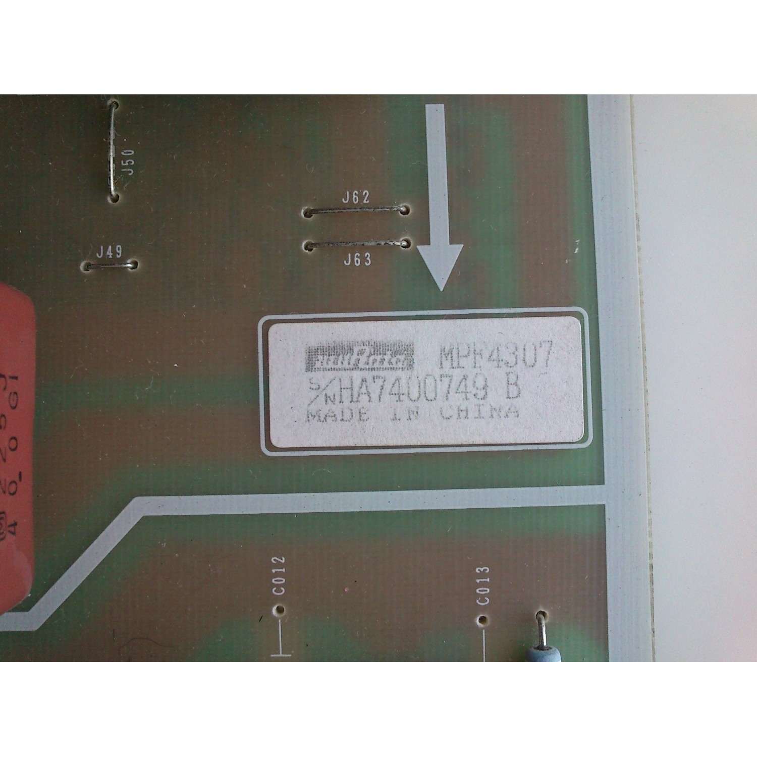 FUENTE DE PODER HA7400749 B /  MPF4307 TOSHIBA 75004095  / MODELO 47HL167 / 47LZ196  /   PCPF0165 - Imagen 2